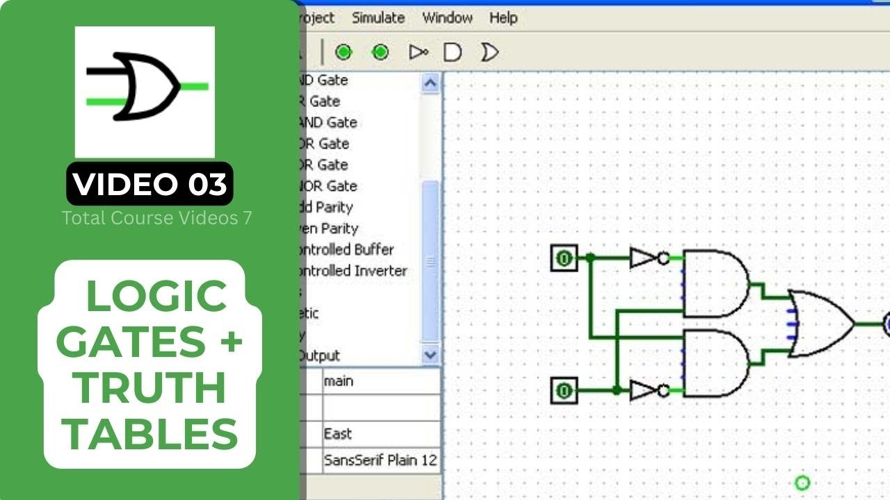 Видео 3: Логические вентили и таблицы истинности | Курс Logisim
