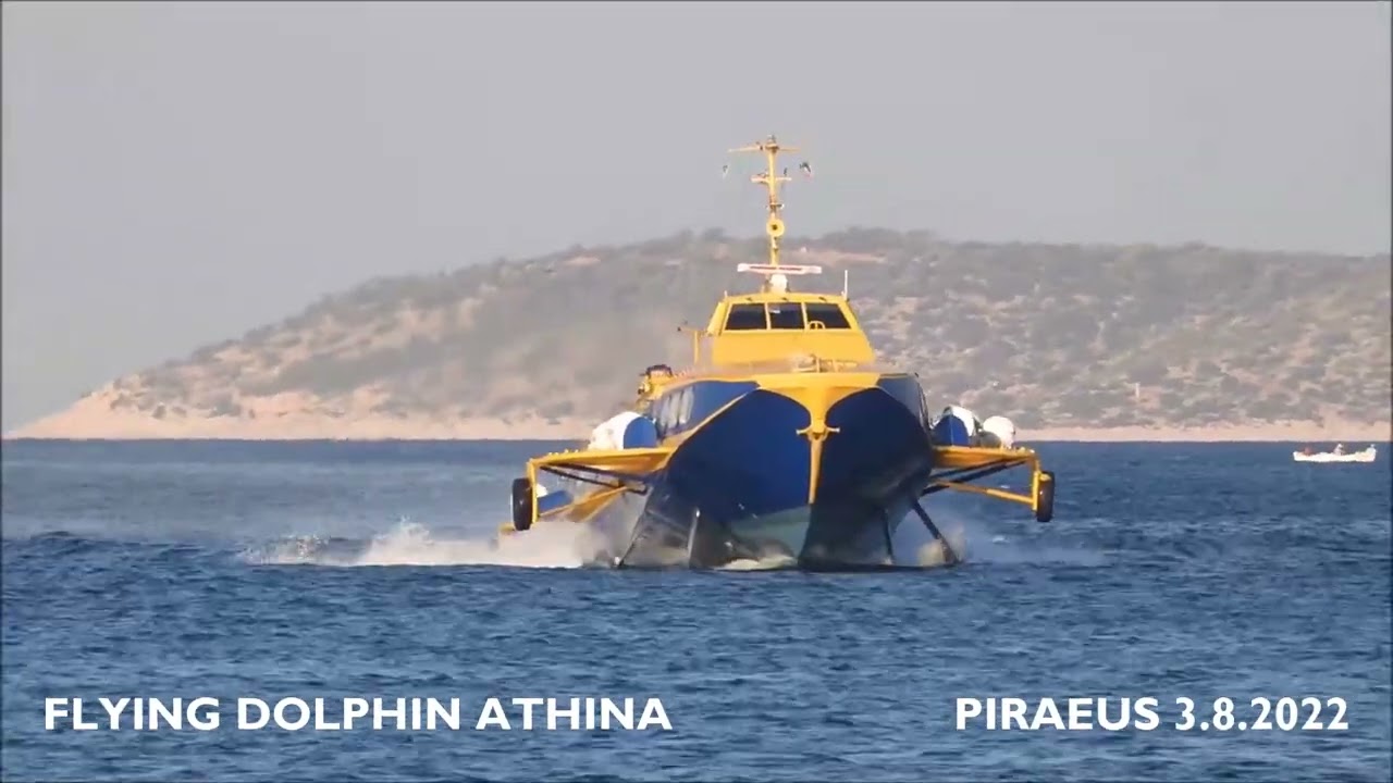 FLYING DOLPHIN ATHINA  arrival at Piraeus Port