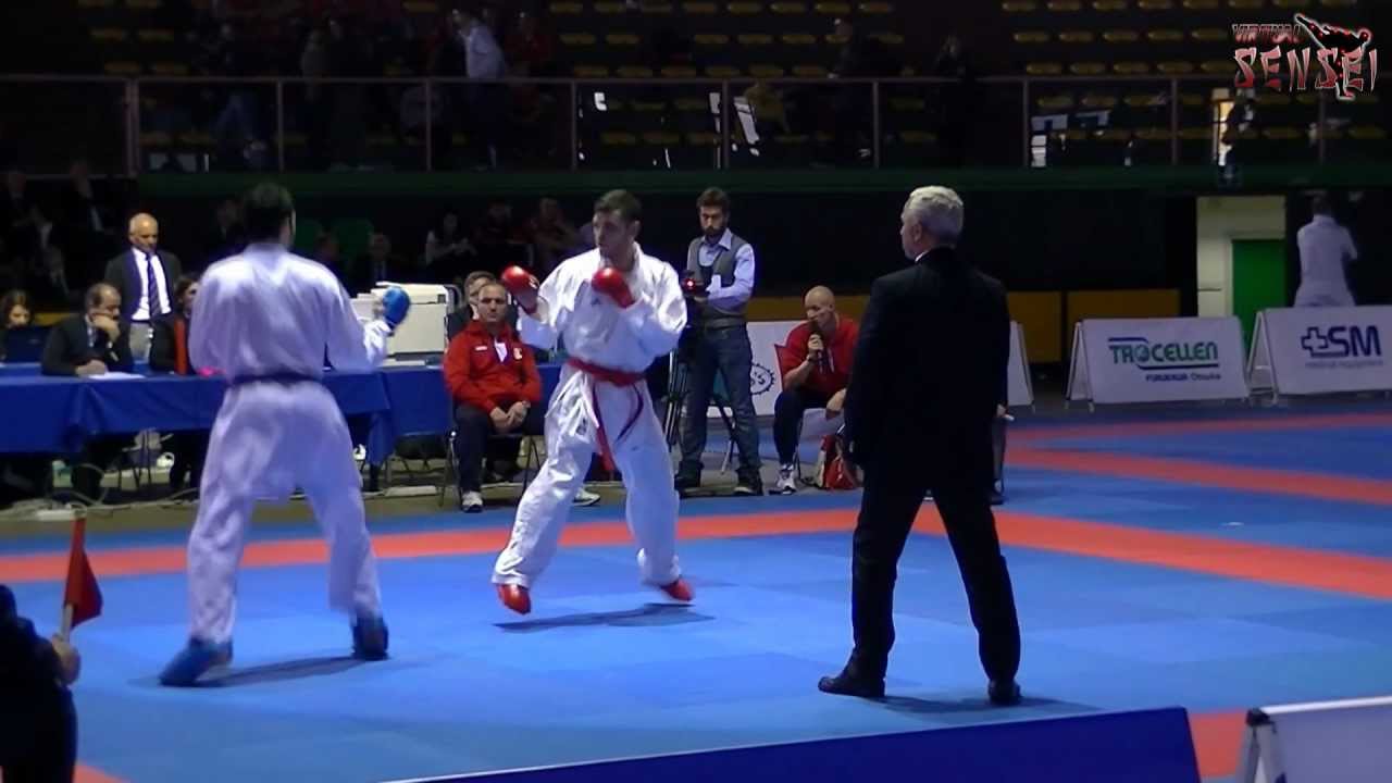 Emanuele Sarnataro vs Andrea Penna - Final 76 kg - Campionati Italiani Kumite Junior Ostia 2012