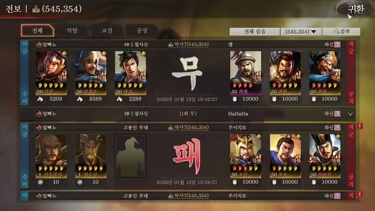 협객군의 생활