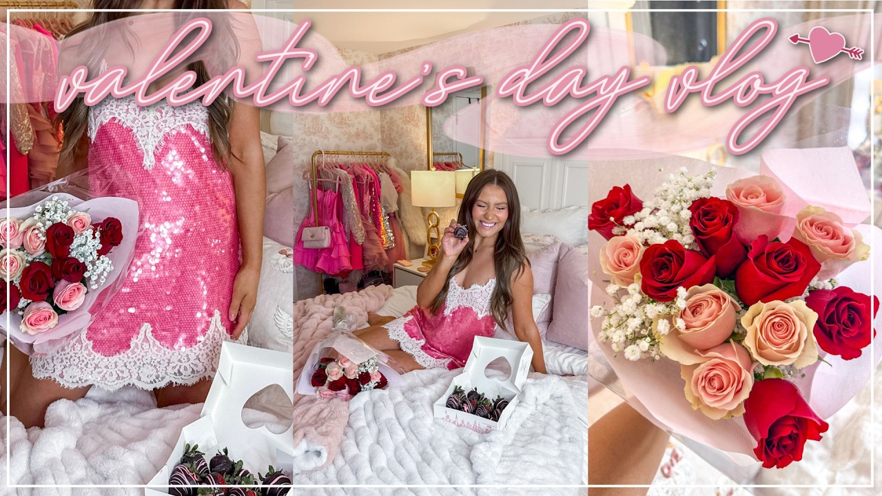 Cozy Valentine’s Day at Home 💕 | Cooking, Shopping, OOTD & the Perfect Night In | Lauren Norris