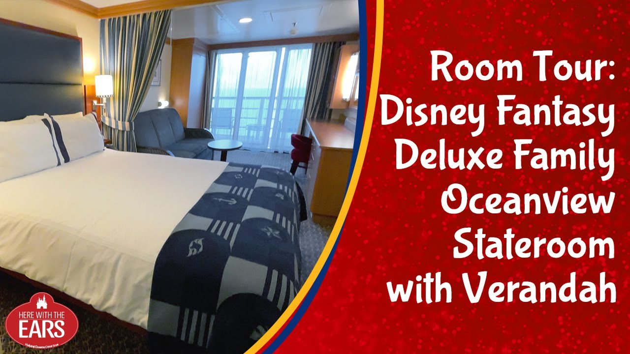 Disney Fantasy - Deluxe Family Oceanview Stateroom with Verandah Tour - Category 04B - Room 7634