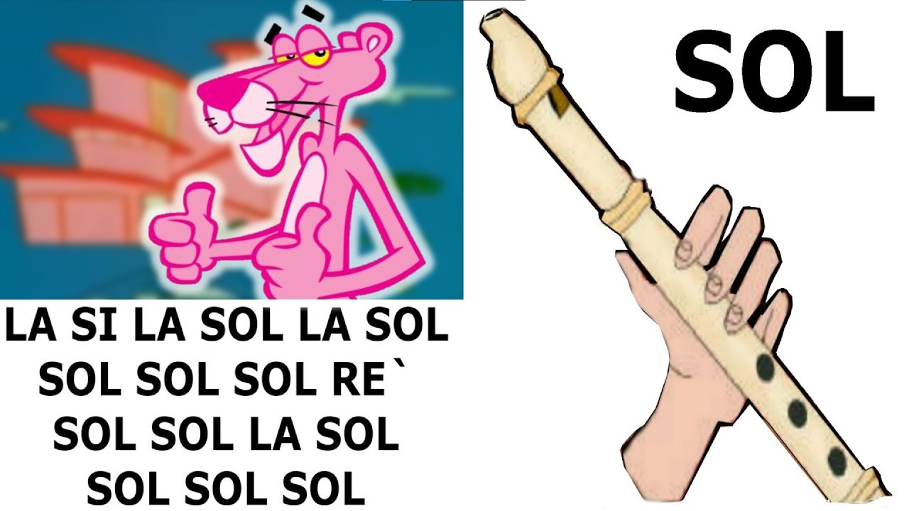 Con Pantera Rosa Flauta Dulce 🎵 Versión Simplificada  |  Pink Panther  Easy Recorder Tutorial