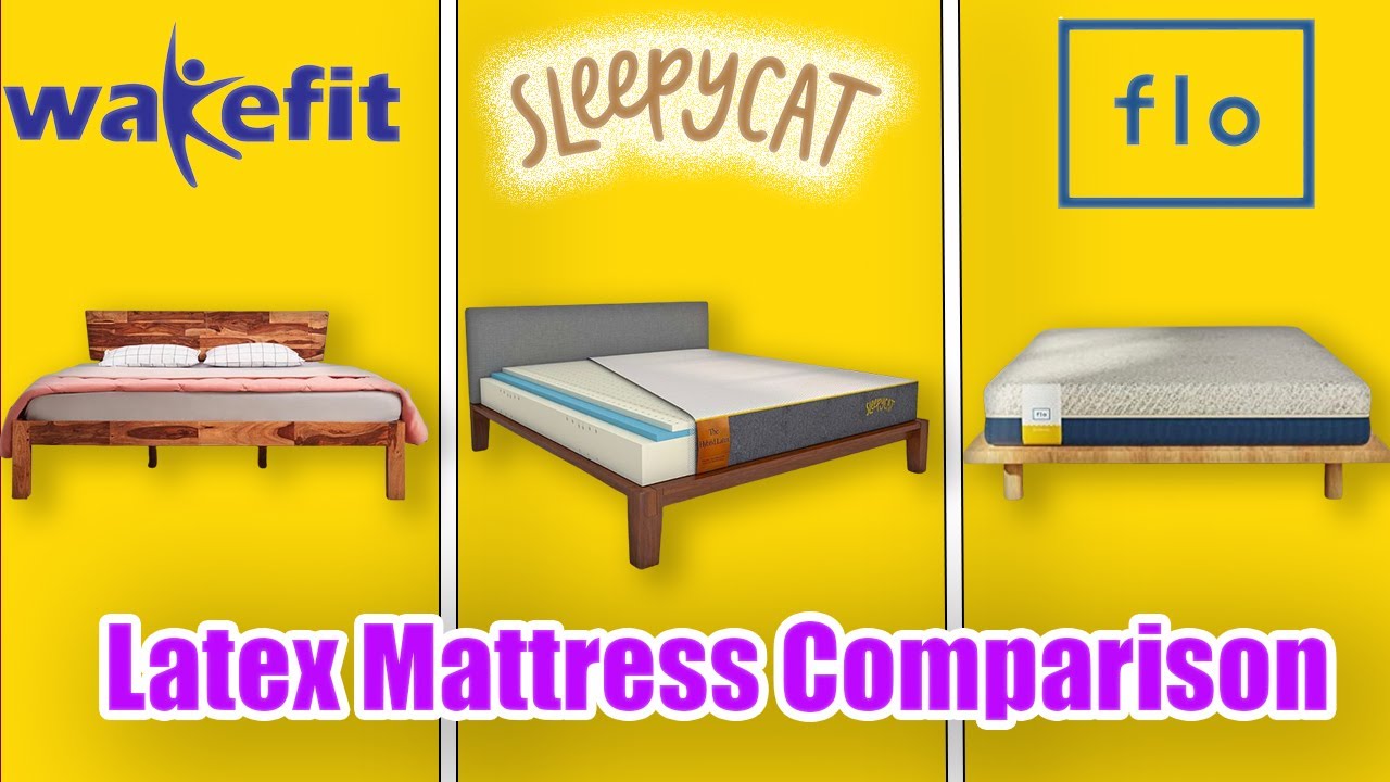 Wakefit Latex Vs SleepyCat Latex Vs Flo Anti-Gravity Latex Mattress Comparison 2026