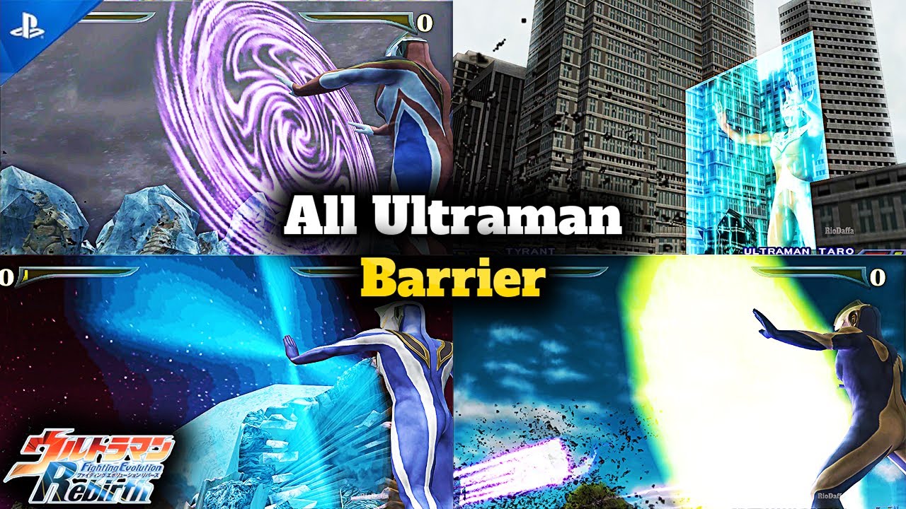 All Ultraman Barrier - Semua Perisai Ultraman - Ultraman Fighting Evolution Rebirth - PS2
