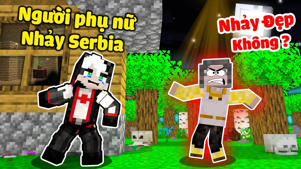 REDHOOD KHÁM PHÁ BÍ MẬT SERBIA DANCING LADY MINECRAFT*MỀU PHÁT HIỆN NGƯỜI PHỤ NỮ NHẢY MÚA GIỮA ĐÊM