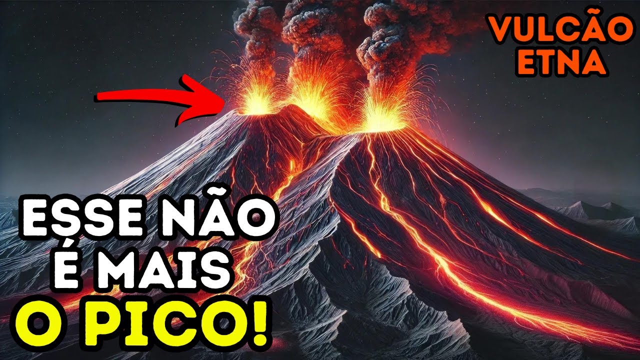 O ETNA MUDOU! Erupção recente fez o VULCÃO CRESCER atingindo a MAIOR ALTURA já registrada!