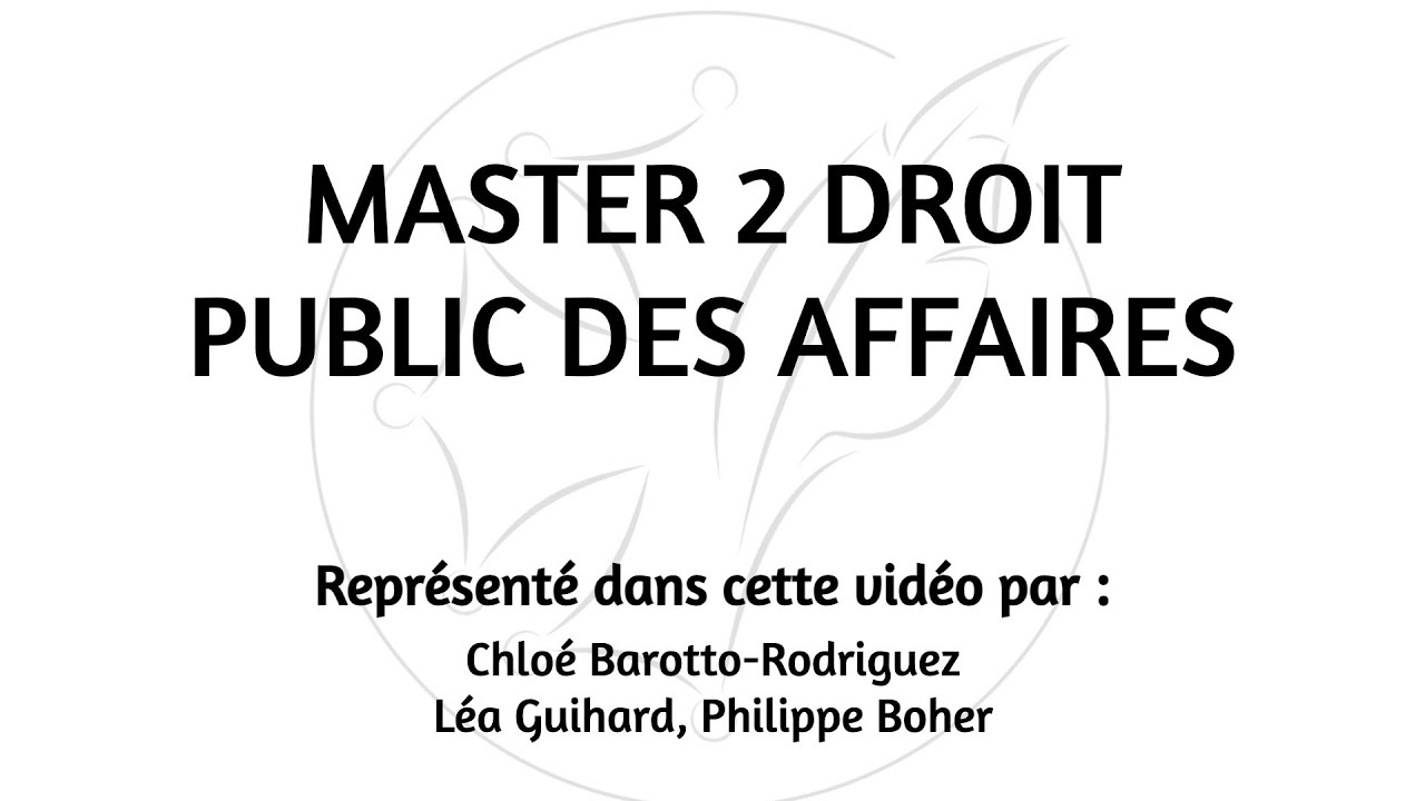 M2 Droit public des affaires UT1