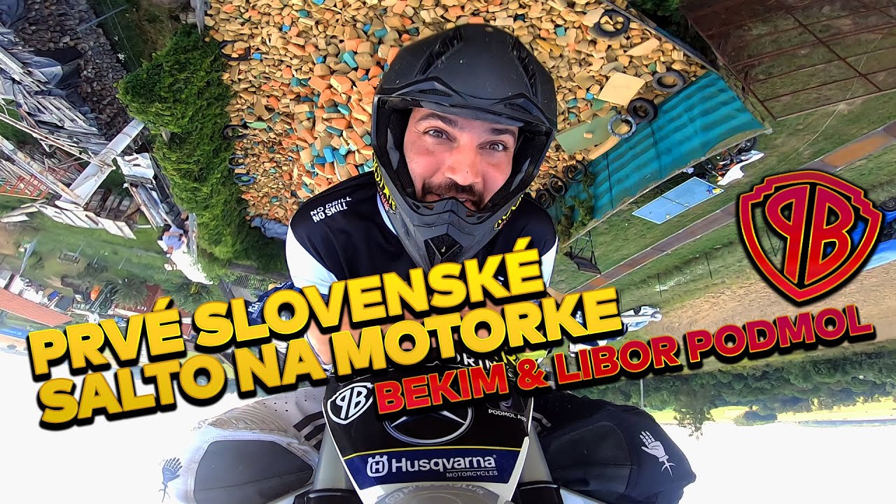 PRVÉ SLOVENSKÉ SALTO NA MOTORKE - BEKIM & LIBOR PODMOL
