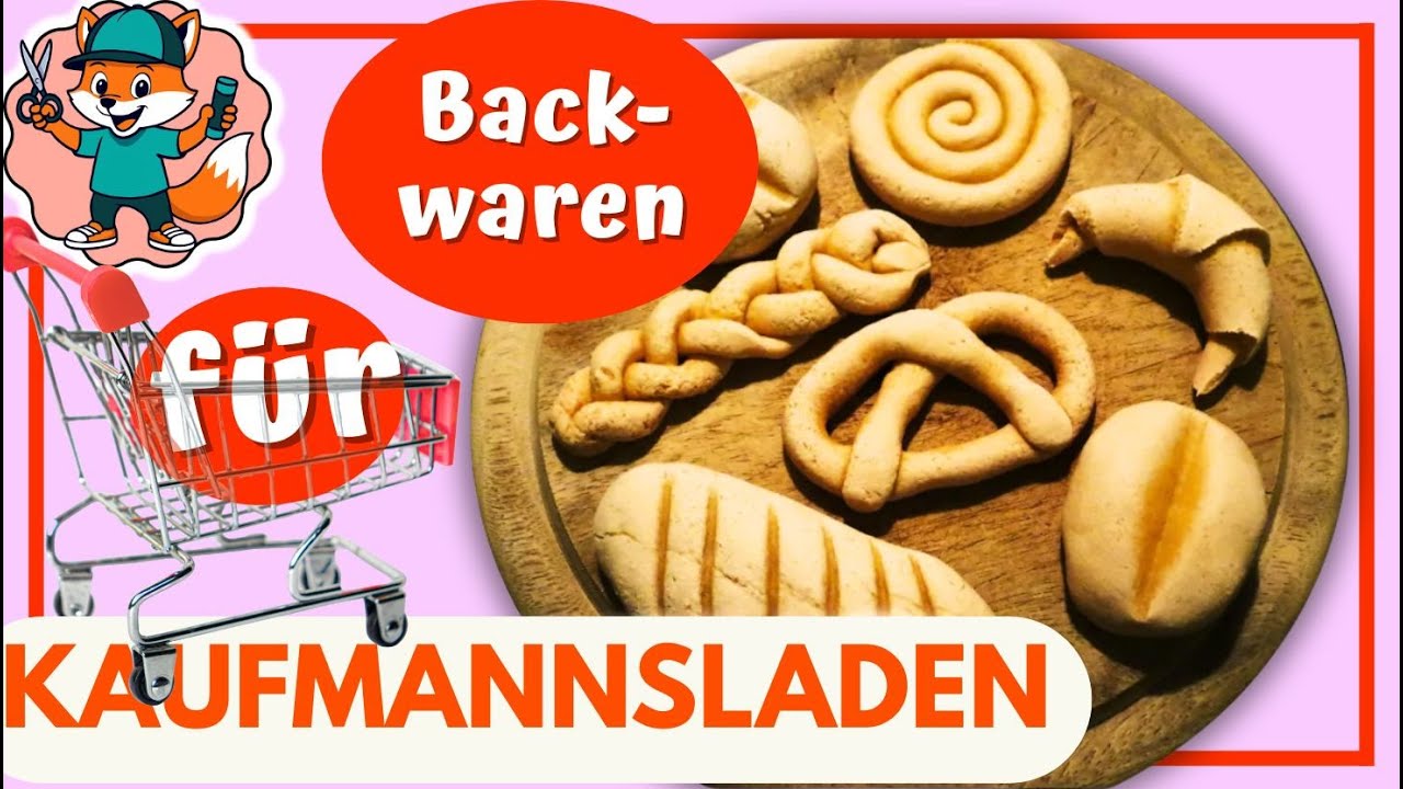 Gebäck für Kinderküche und Kaufmannsladen | DIY | Salzteig | Kaufladenzubehör | Kindertipp | crafts