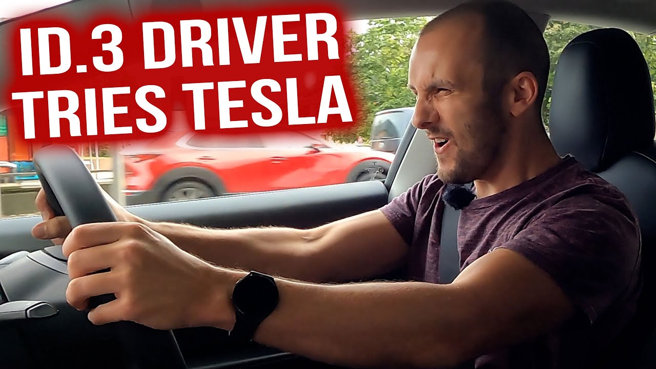 A Volkswagen ID.3 Driver Tries A Tesla For The First Time