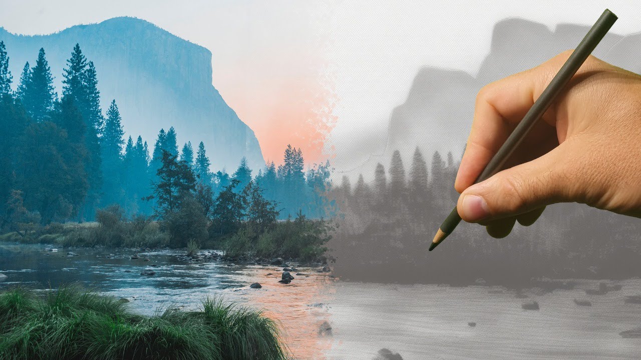 DESSINER UN PAYSAGE - COMMENT MAITRISER LES TONALITÉS DU CRAYON AVEC PIT GRAF