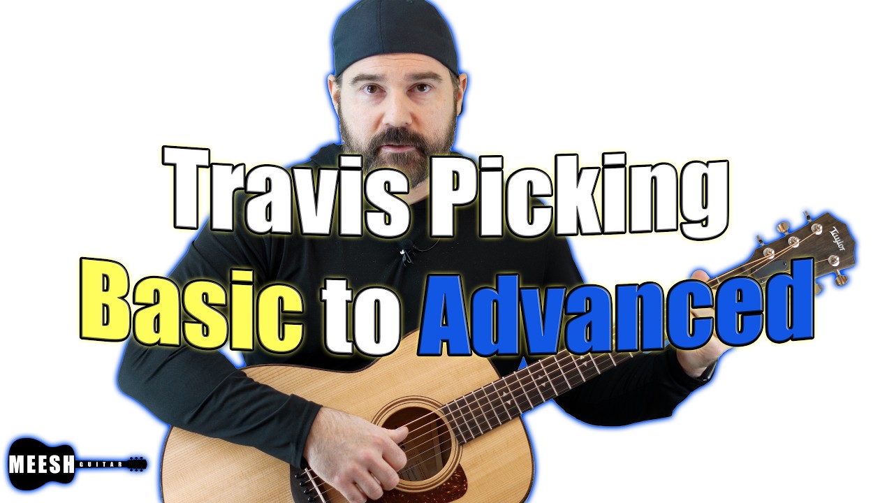 Travis Picking Finger Style Guitar Lesson - Basics to Advanced