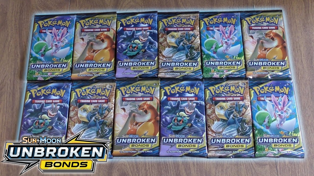 12 Unbroken Bonds Booster Pack Opening
