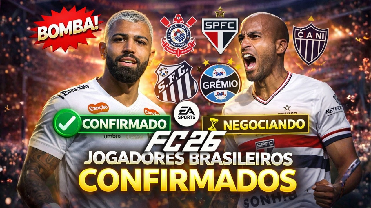 🚨FC 26 BOMBA! MUITOS TIMES BRASILEIROS CONFIRMADOS NO FC 26!! VEJA TODOS!!