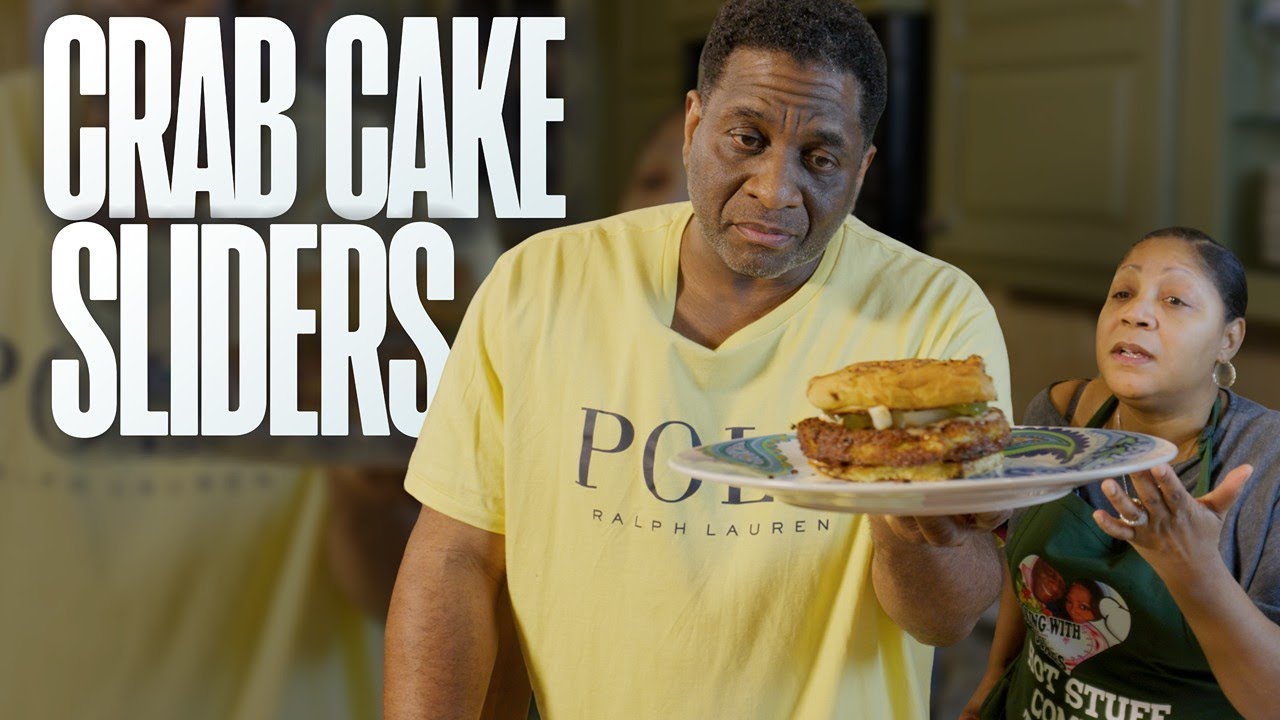 Trina and Von are making Mini Crab Cake Sliders and Apple Dumplings