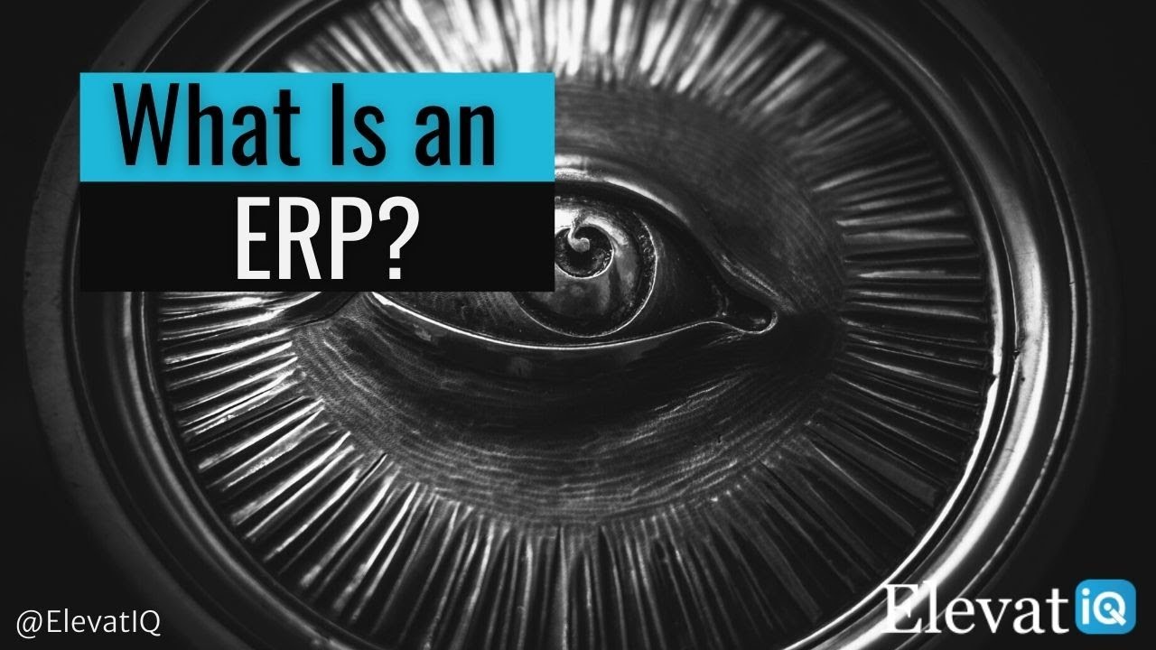 What is an ERP?