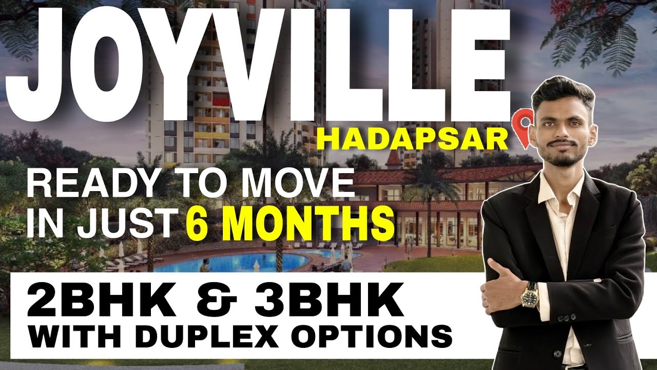 Nearing Possession Flats in Joyville Hadapsar | 2 & 3 BHK / Duplex Options| Live Project Tour [2025]