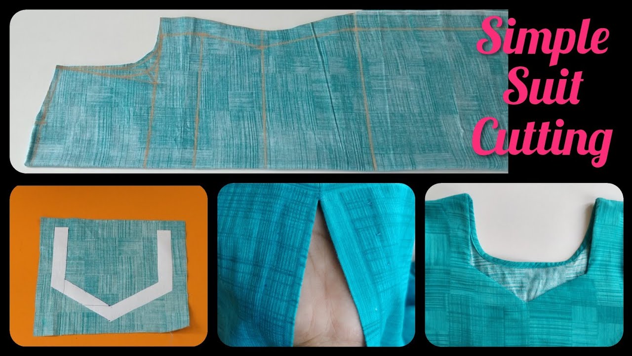 Part1- Simple Suit/kameez Cutting for Beginners in Hindi | Stitch By Stitch