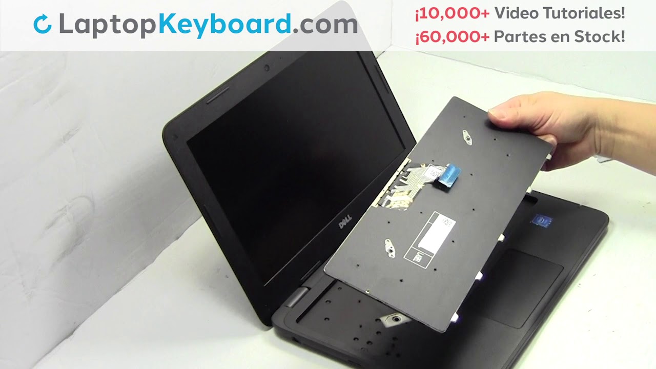 Instalar Dell ChromeBook 11 3180 teclado de computadora portátil - Reparar Reemplazar Reparar