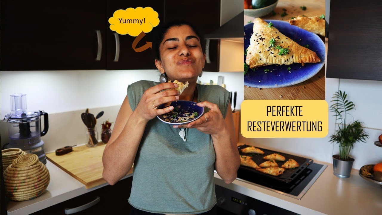 Gefüllte Blätterteigtaschen mit Gemüse | schnell, einfach & unglaublich lecker!