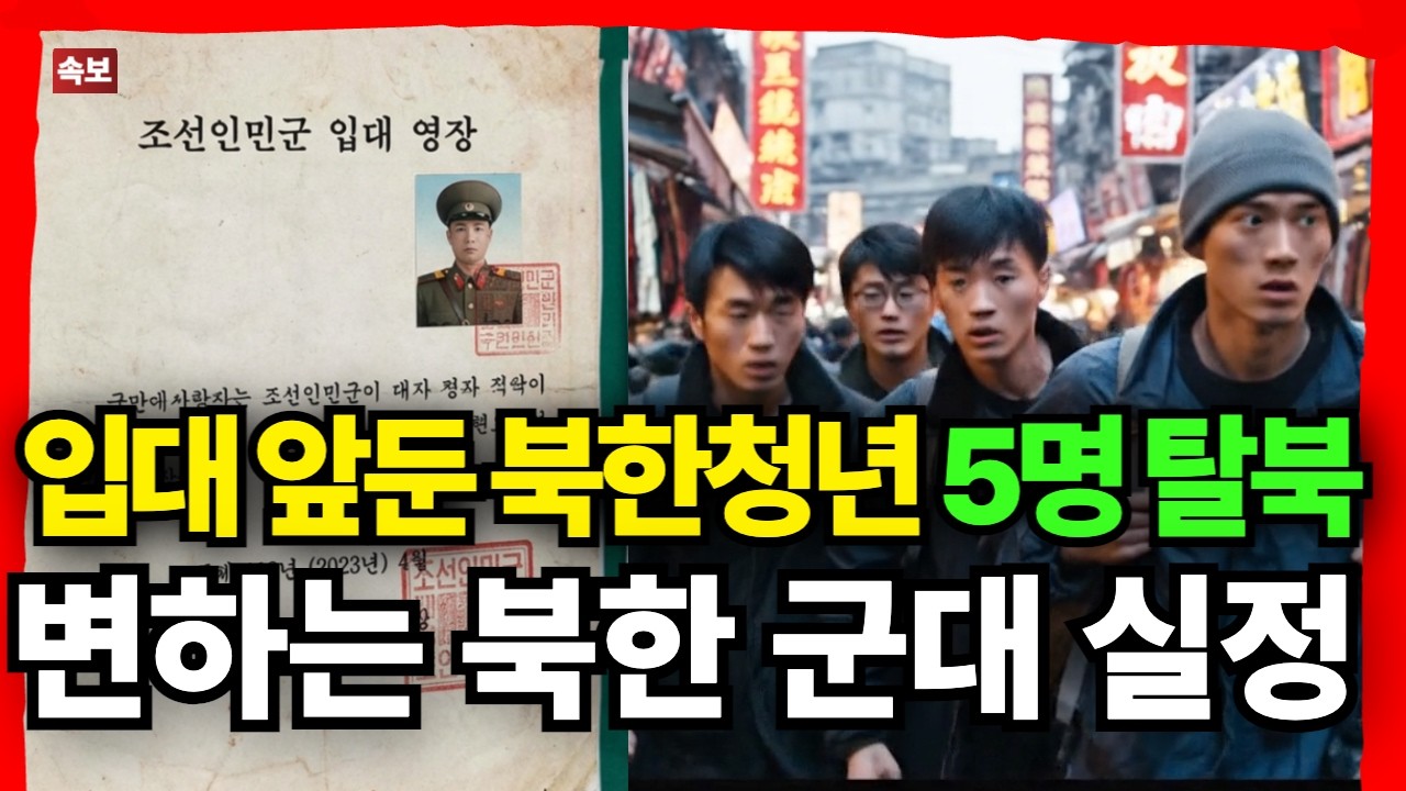 입영통지서 받자마자 탈북 계획 세우는 북한 청년들