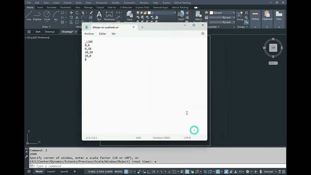 Acerca de los archivos scripts (SCR) o de comandos
