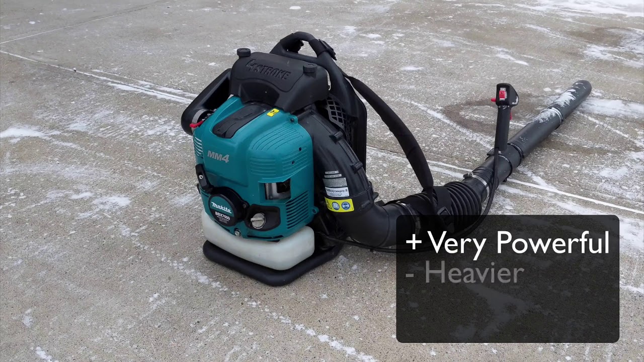Dewalt V40 vs Makita MM4 - Backpack Blower Showdown