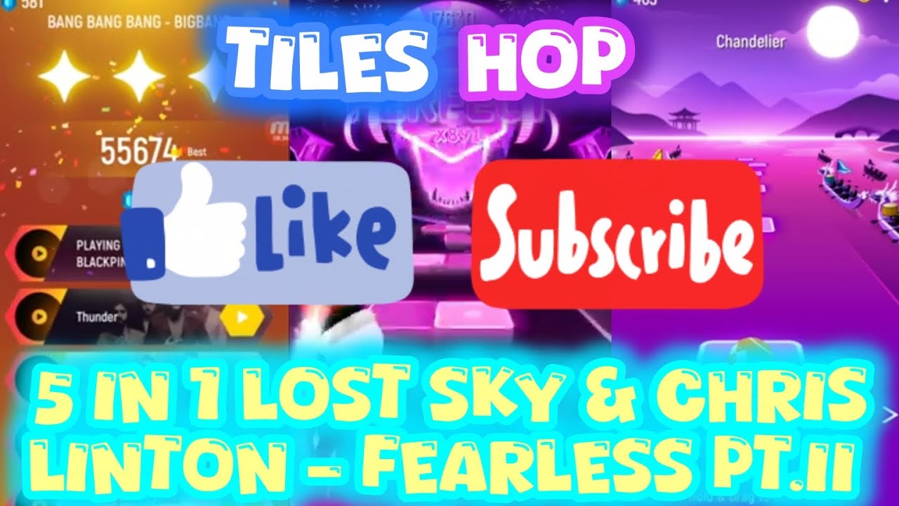 Tiles Hop: EDM Rush: 5 in 1 Lost Sky & Chris Linton - Fearless Pt.II