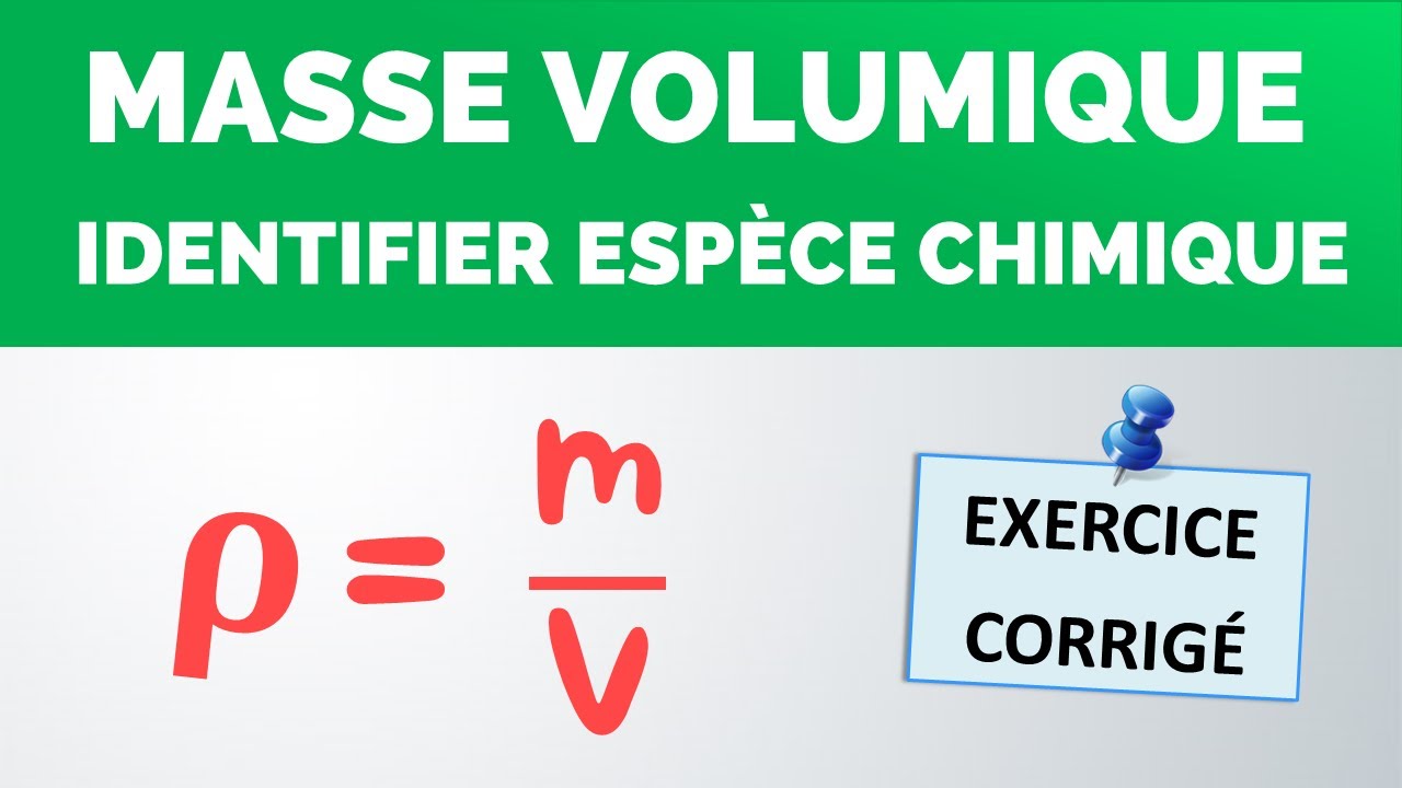 Comment calculer une MASSE VOLUMIQUE ? | Physique-Chimie (collège, lycée)