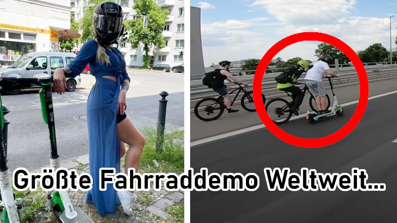 MIT DEM E-ROLLER AUF DER AUTOBAHN😂