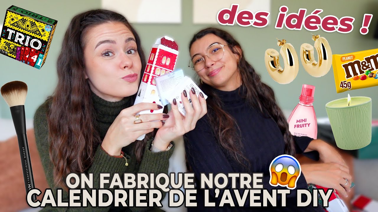 On fait notre CALENDRIER DE L’AVENT nous-mêmes ! (DIY beauté, maquillage, bijoux)