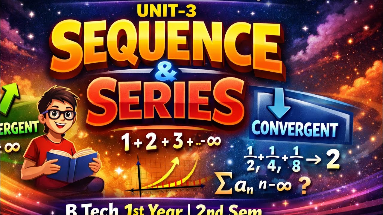 Lec 2 | Sequence & Series (Unit-3) | Convergent & Divergent Series | B.Tech 1st Year Maths-2 | AKTU
