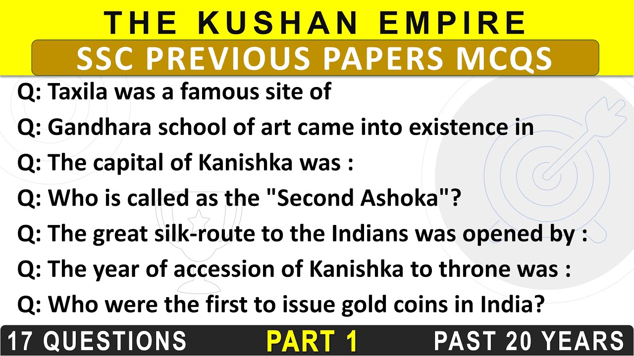 The Kushan Empire | in English | Ancient History| SSC Previous Year Questions |