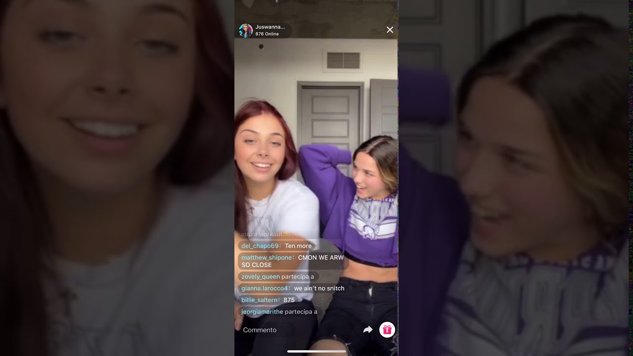 Olivia and Megan-LIVE on TikTok (part 2) 28/03/2020