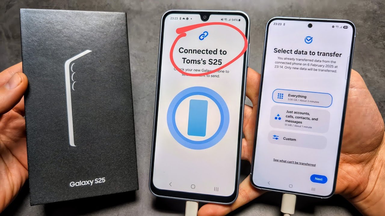Samsung Galaxy S25 / S25 Ultra - Transfer Data from Old Phone ( Samsung Smart Switch)