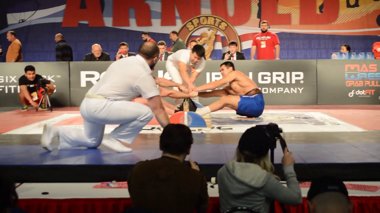 Mas-wrestling. Absolute world championship 2016. Jacob Finerty ( USA ) - Fyodor Fyodorov ( RUSSIA)