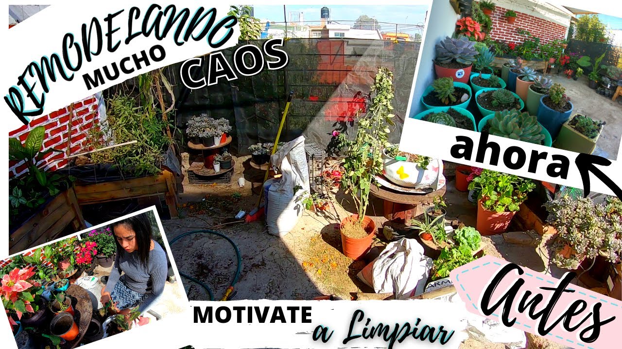 MOTÍVATE A LIMPIAR Y A ORGANIZAR EL JARDIN // Remodelando mi pequeño patio