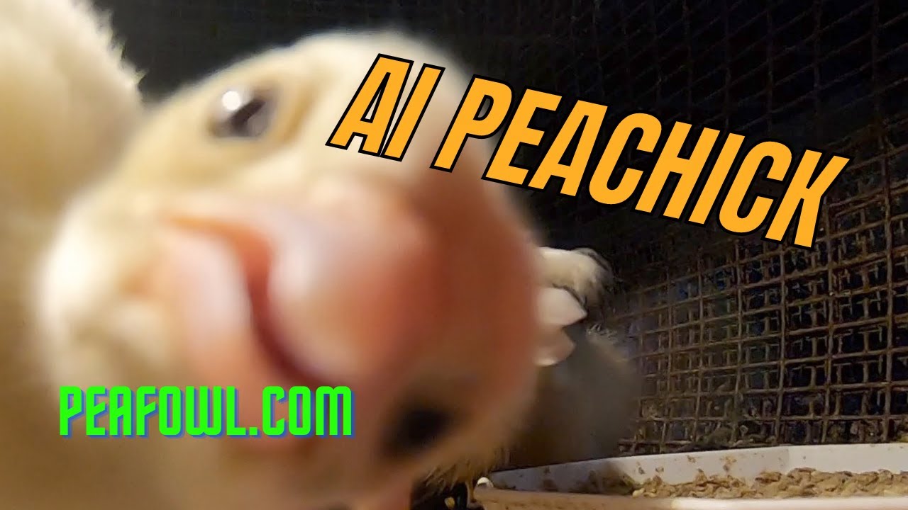 AI Peachick, Peacock Minute, peafowl.com