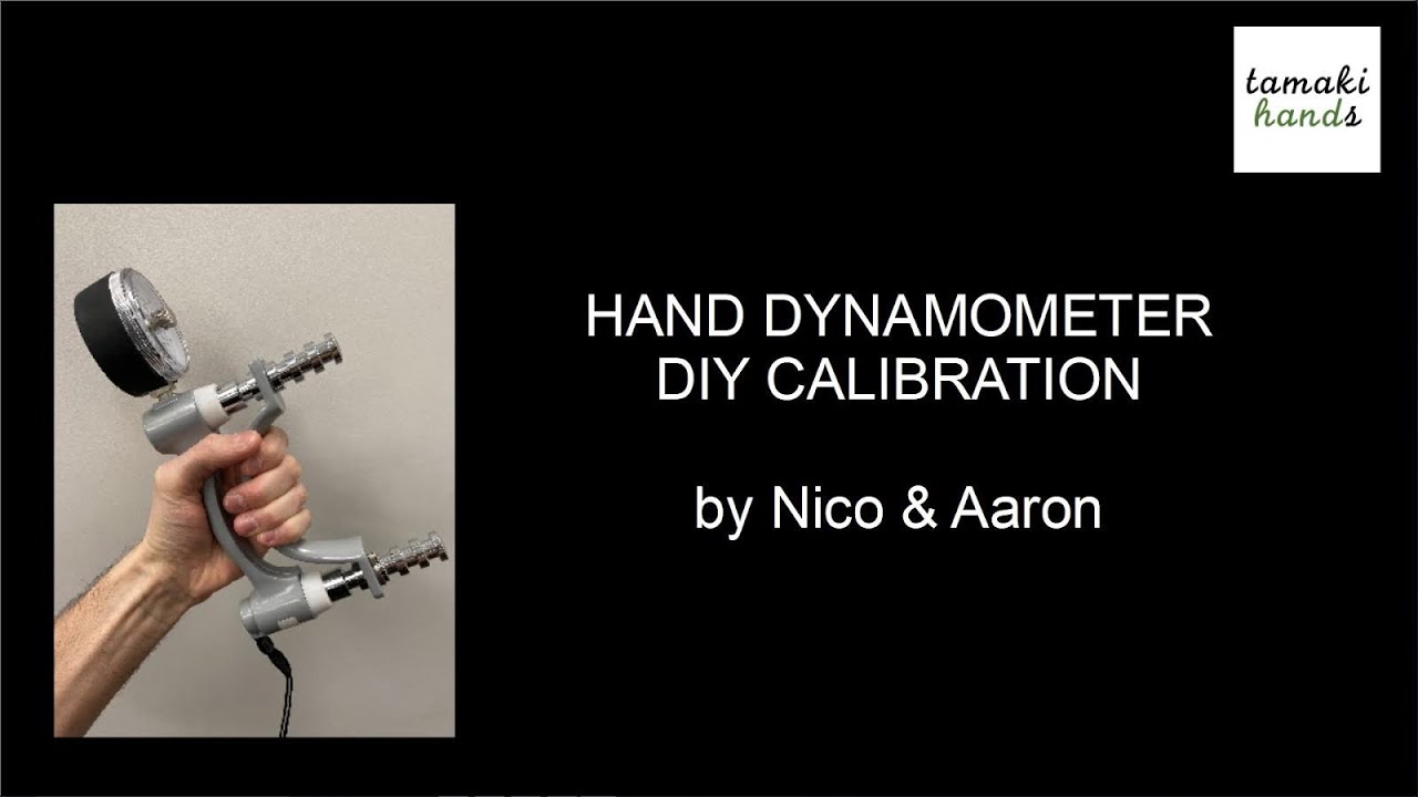 Hand Dynamometer DIY Calibration