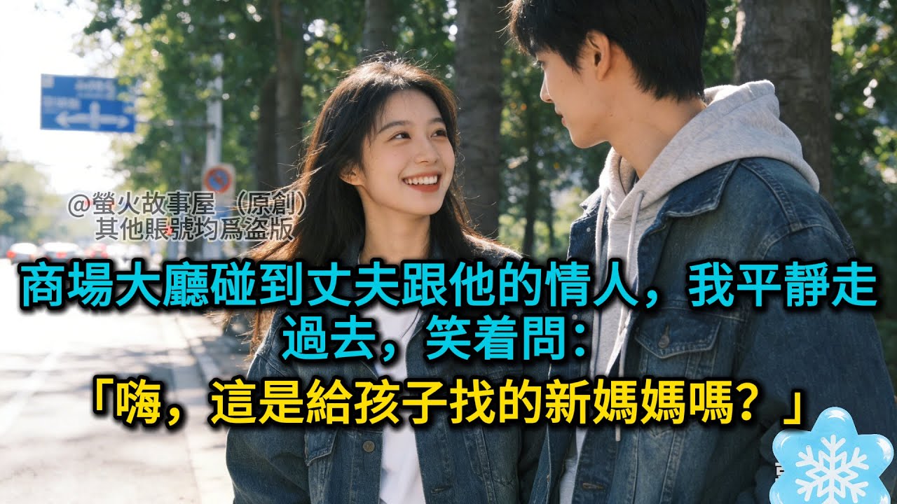 【完結】商場大廳碰到丈夫跟他的情人，我平靜走過去，笑着問：「嗨，這是給孩子找的新媽媽嗎？」#為人處世 #生活經驗 #情感故事 #故事 #小說 #戀愛 #情感 #婚姻