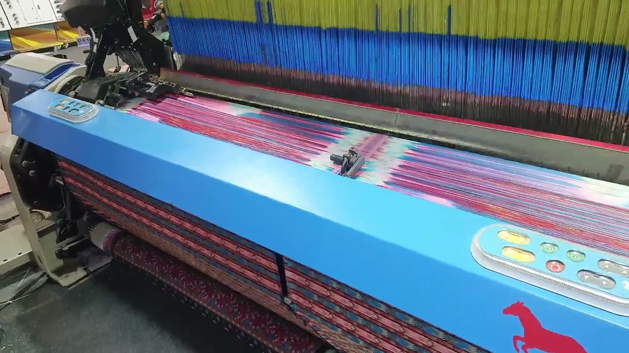 AMAR High speed Rapier Loom 380 cm with AMAR E. Jacquard 5376 hooks working .....