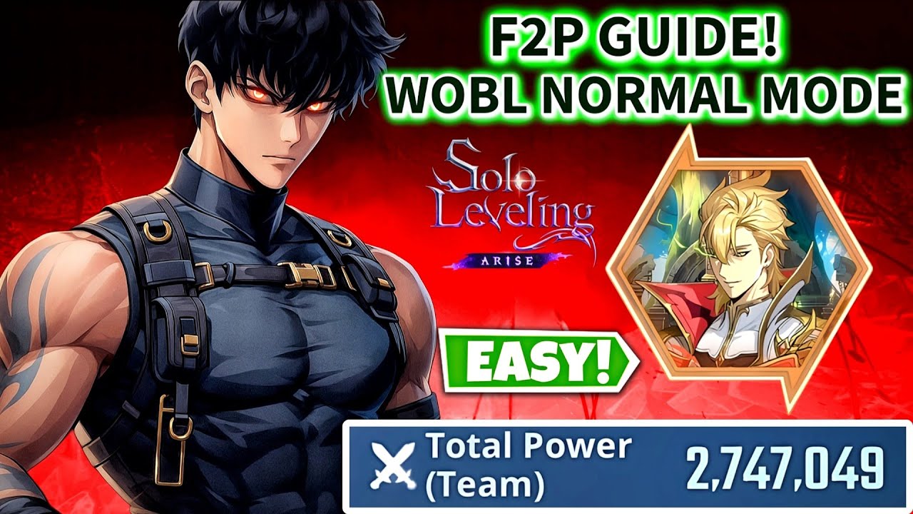 LOW TP F2P WOBL NORMAL MODE ROCKPASA GUIDE, LAST STAGE JINWOO & HUNTERS MODE