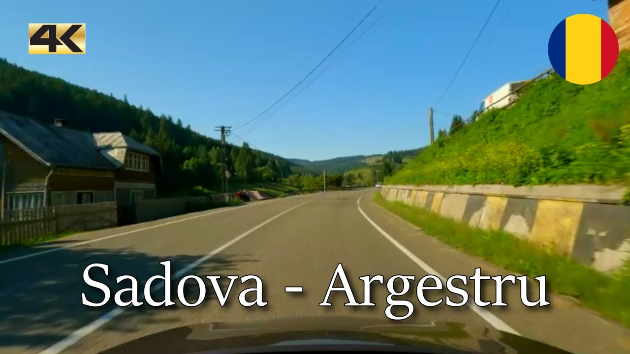 Driving in Romania from Sadova to Argestru | summer 2023 | 4K