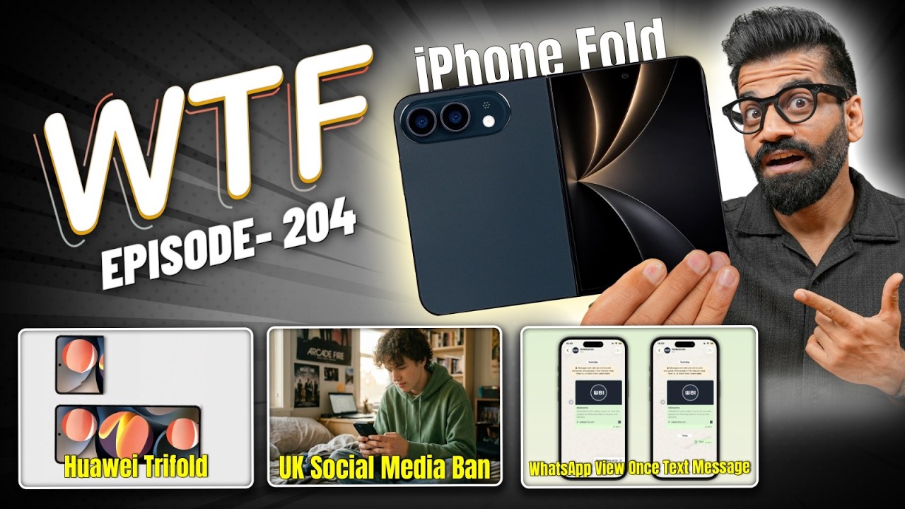 iPhone Ultra | Huawei New Trifold | Social Media BAN? | Whatsapp | Episode 204 | Technical Guruji🔥🔥🔥