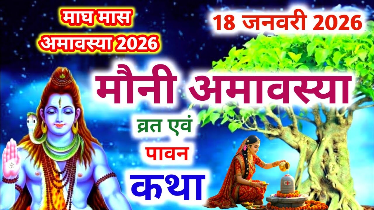 आज जरूर सुनें माघ मौनी अमावस्या की चमत्कारी कथा | 18 जनवरी 2026 | Mauni Amavasya Vrat Katha