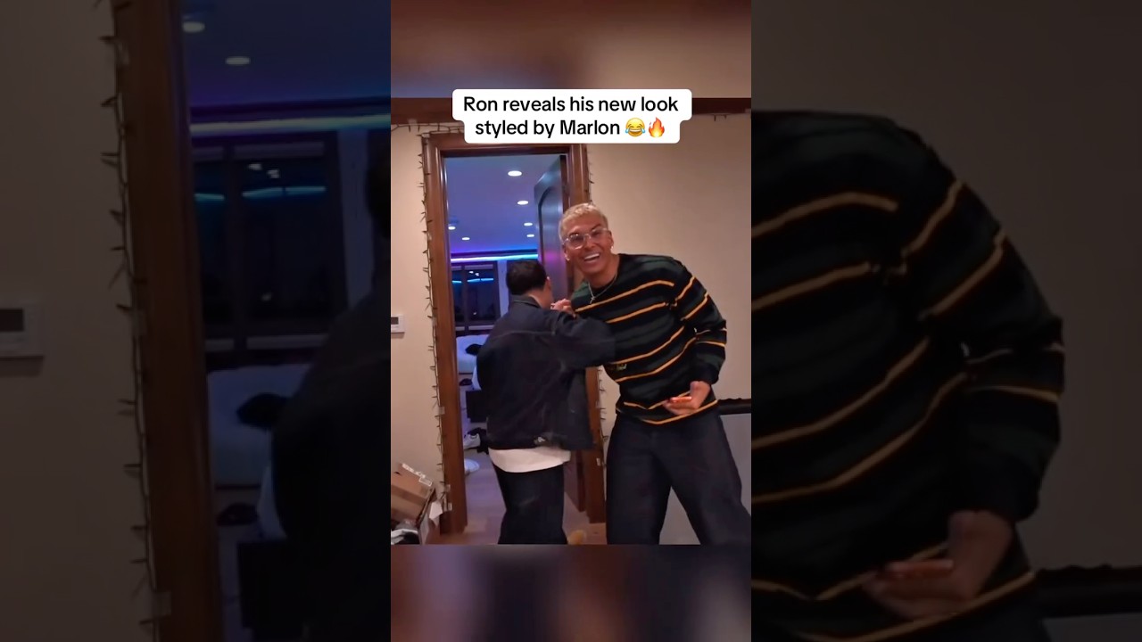 Ron reveals his new look styled by Marlon 🔥 