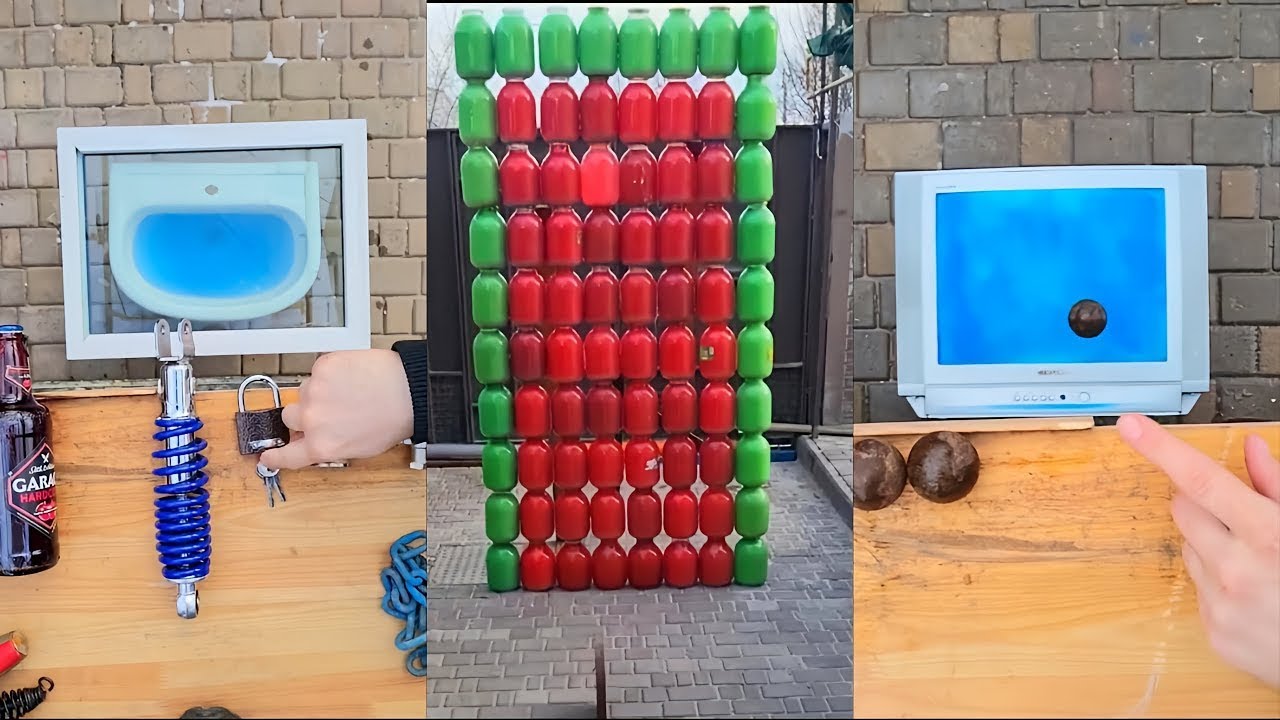 Breaking Glass Bottles and television! Crushing Crunchy & Soft Things! #ASMR