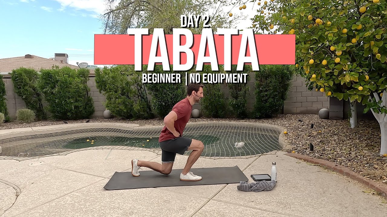 20 Minute Beginner Tabata FAT LOSS WORKOUT | No Equipment | Day 2