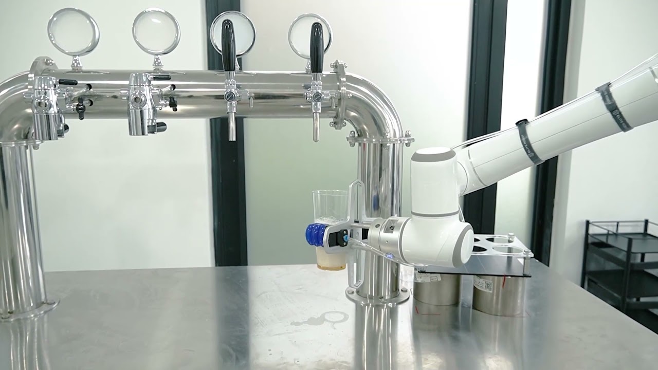 ELITE ROBOT X SRT gripper丨Grabbing of plastic beer mugs